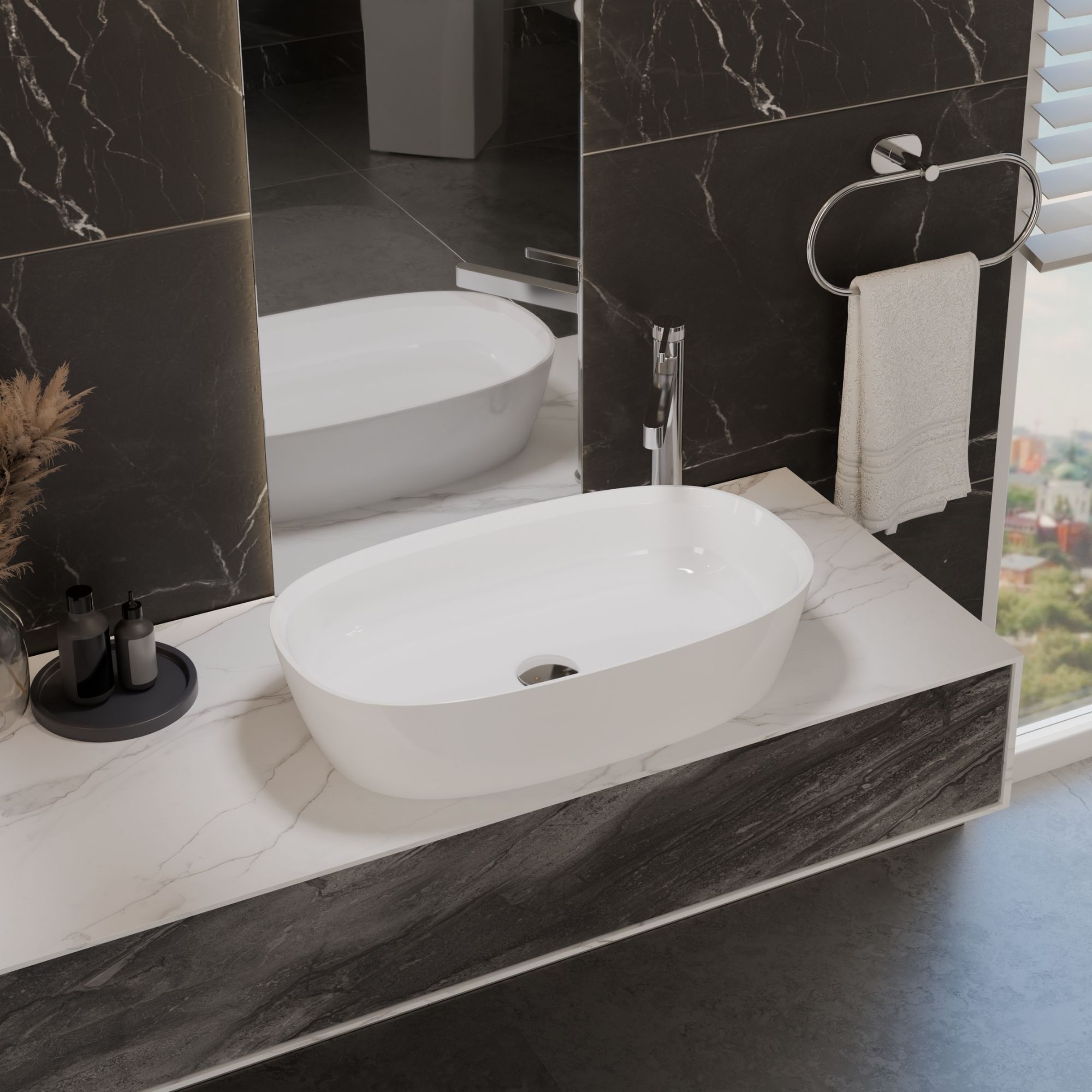 Umywalka LINA WIDE aranżacja